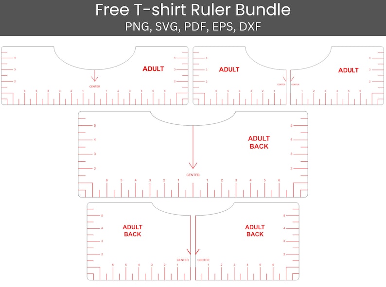 T-Shirt Alignment Tool svg, Tshirt Ruler Svg, T-shirt Placement Guide, design guide, Shirt Placement Guide, Adult-Toddler-Yought-Baby-Vneck