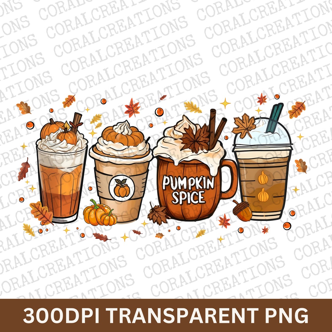 Fall Coffee Drink Png, Fall Drink Design, Orange Pumpkin Latte Png ...