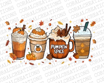 Fall Coffee Drink Png, Fall Drink Design, Orange Pumpkin Latte Png, pumpkin Coffee Png, Pumpkin Spice Png, Coffee Sublimation Png, Fall PNG.