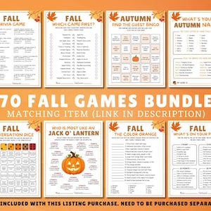 Fall Think Fast Game, Fall Which Came First, fall Season, autumn party game, Autumn Match Up Trivia Game, family game activity, fall holiday games, Game night, Think Quick Trivia Game.