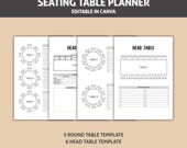 Wedding Table Seating Planner, Round Table Seating Chart, Event Table Seating Arrangement, Head Table Plans, Seat Map, Wedding Table Seat.