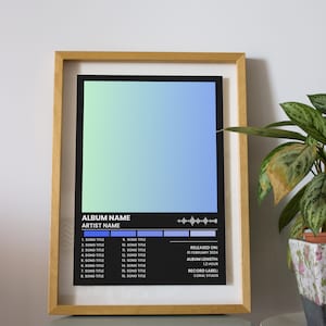 Album Cover Poster Canva Template | Album Poster Canva | Customizable Digital Music Poster | Album Poster | Personalize Album Print.