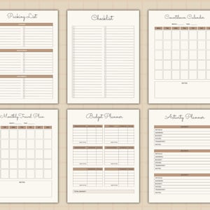 30+ Page Travel Planner Printable BUNDLE, Trip Planner, Vacation ...