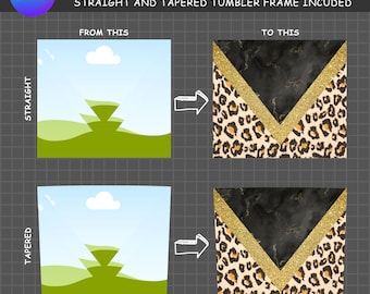 Crea il tuo bicchiere sottile, dritto e affusolato a forma di V da 20 once su CANVA con trascina e rilascia, modello Canva Cornici Canva Elementi digitali