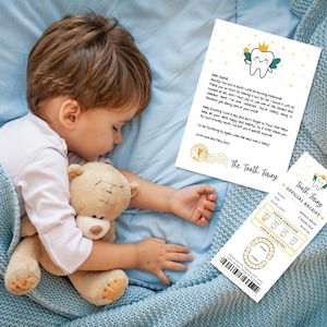 Editable Tooth Fairy Receipt Printable Certificate, Tooth Fairy Printable, Realistic Tooth Fairy Letter, Kids Tooth Fairy Letter, Lost Tooth