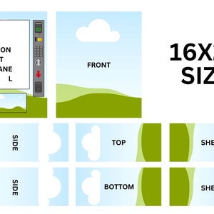 EASTER Vending Machine Template Blank Canva Editable 8X10 BUNDLE | Vending Template | DIY Vending Machine | Editable Vending Machine | Canva