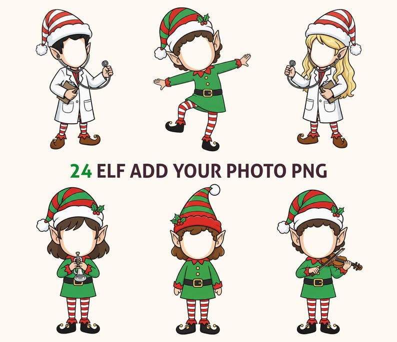 Elf Insert Image Christmas Add Your Own Photo, Elf Add Your Photo Clipart, Your Own ...