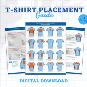 T-Shirt Placement Guide, Vinyl Placement, Heat Transfer Vinyl Tool, Sublimation Tool, T-Shirt Alignment Tool, Design Placement Guide