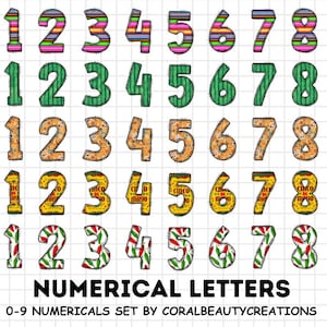 Fiesta Doodle Alphabet Bundle, Fiesta PNG Letters, Numbers & Accessories, Cinco de Mayo Clipart, Mexican Font, Fiesta Clipart, Alphabet PNG