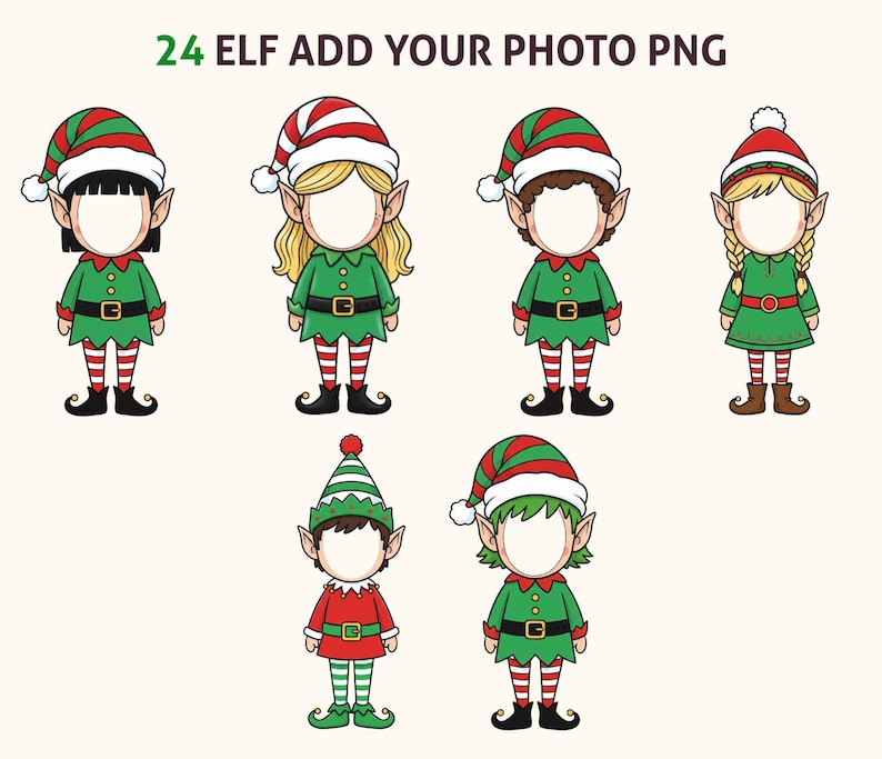 Elf Insert Image Christmas Add Your Own Photo, Elf Add Your Photo Clipart, Your Own ...