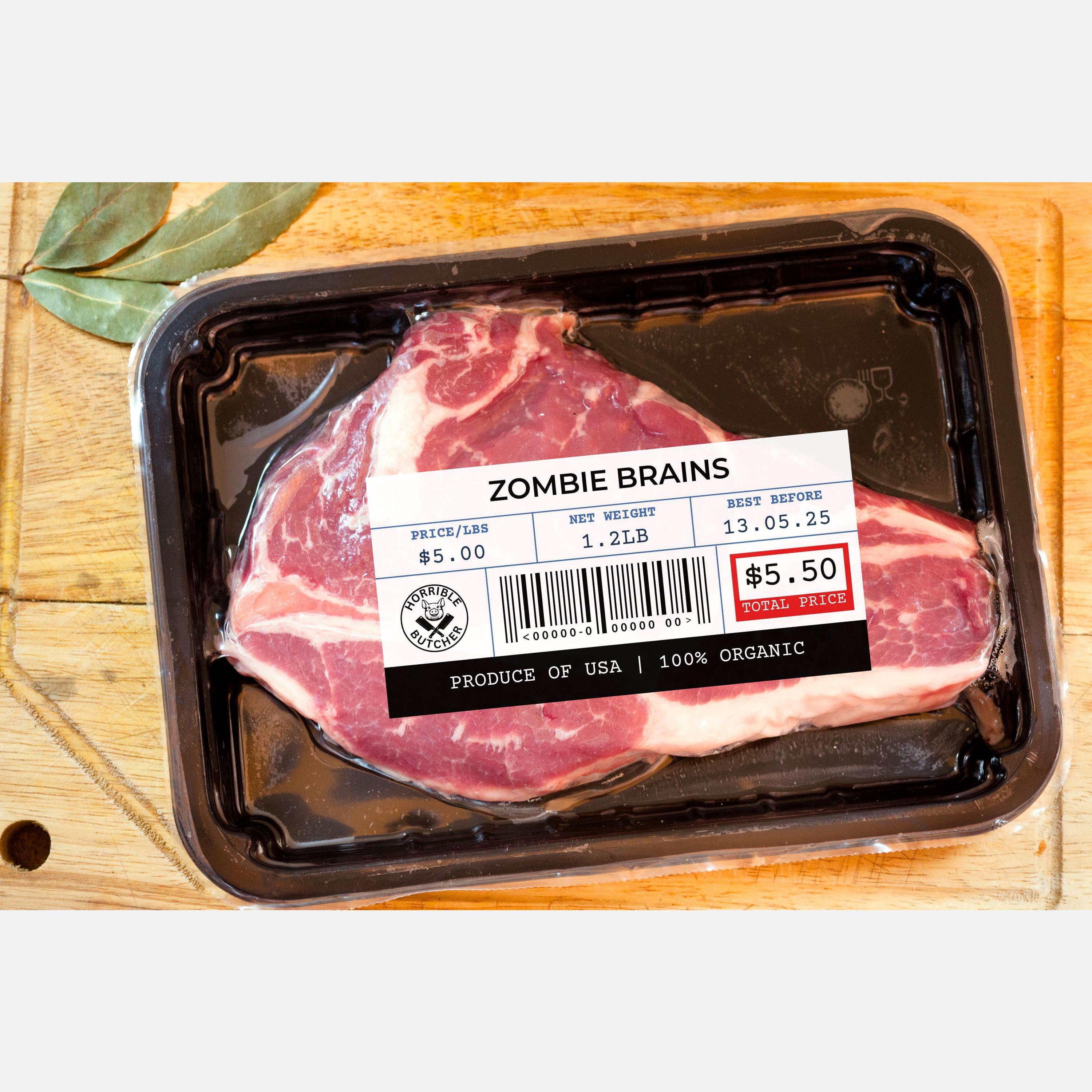 Editable Halloween Meat Labels, Horror Meat Label, Halloween Treat ...