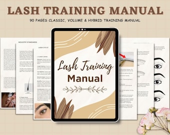 Lash Training Manual, Lash Extension Manual, Lash Course Manual, Lash Course Training, Lash Ebook Template, Lash Extension Manual, Canva