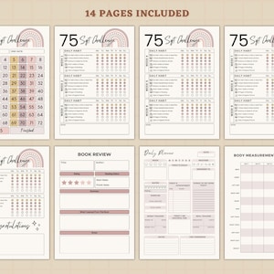 75 Soft Challenge Tracker, Daily 75 Soft Challenge journal, 75 Soft Challenge, 75 Day Challenge Printable, Fitness Journal, Habit Tracker