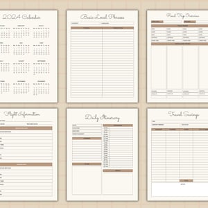 30+ Page Travel Planner Printable BUNDLE, Trip Planner, Vacation ...
