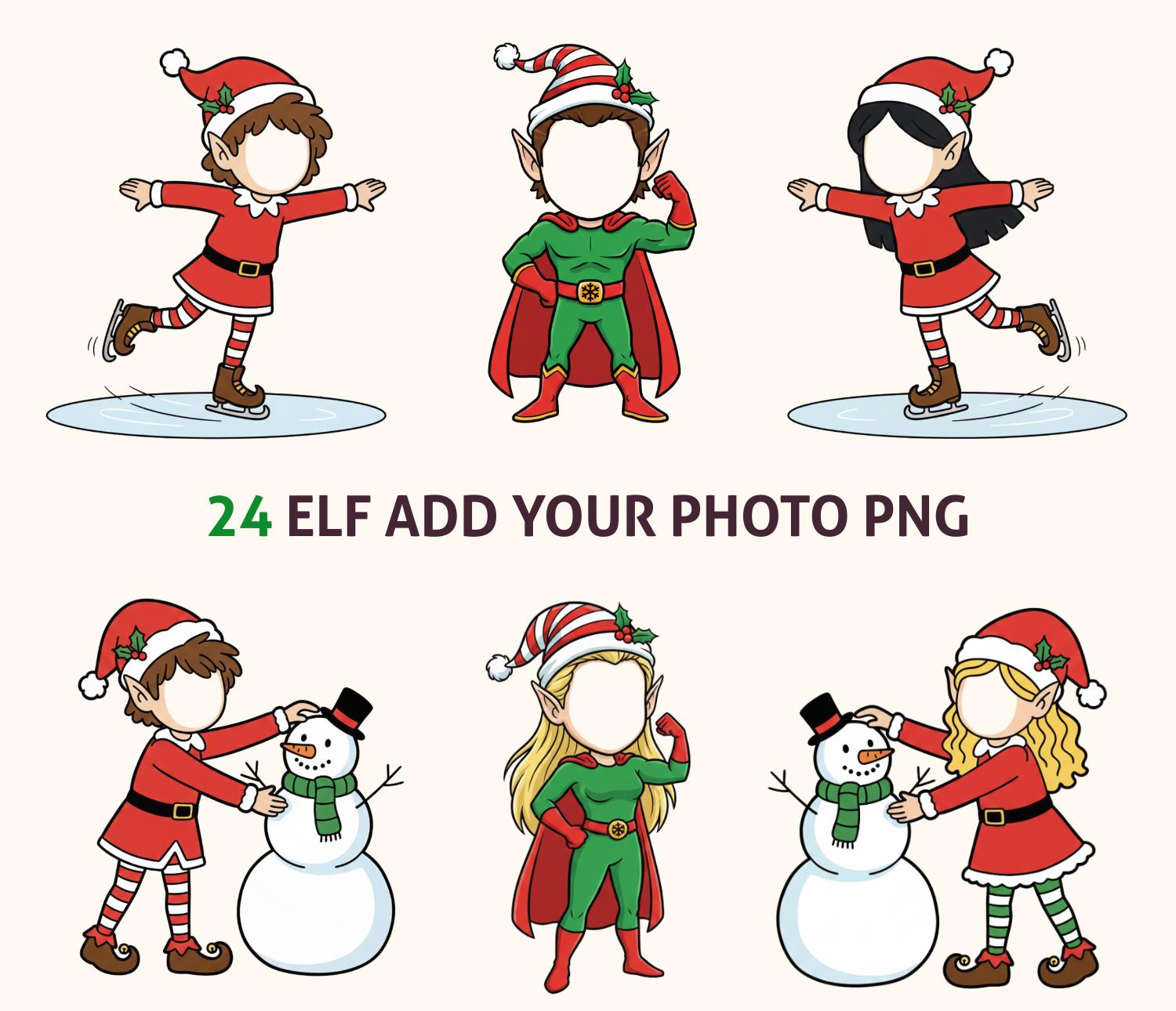 Elf Insert Image Christmas Add Your Own Photo, Elf Add Your Photo Clipart, Your Own ...