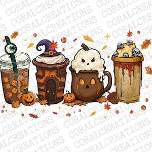 Fall Coffee Drink Png, Fall Drink Design, Orange Pumpkin Latte Png, pumpkin Coffee Png, Pumpkin Spice Png, Coffee Sublimation Png, Fall PNG.