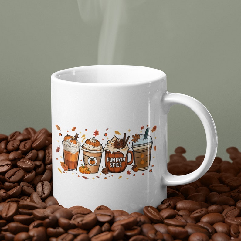 Fall Coffee Drink Png, Fall Drink Design, Orange Pumpkin Latte Png, pumpkin Coffee Png, Pumpkin Spice Png, Coffee Sublimation Png, Fall PNG.