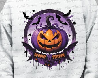 Spooky Season Png, Retro Halloween Png, Witchy Bats Png, Spooky vibes Png, Pumpkin Png, Halloween Png, Trendy Halloween PNG.