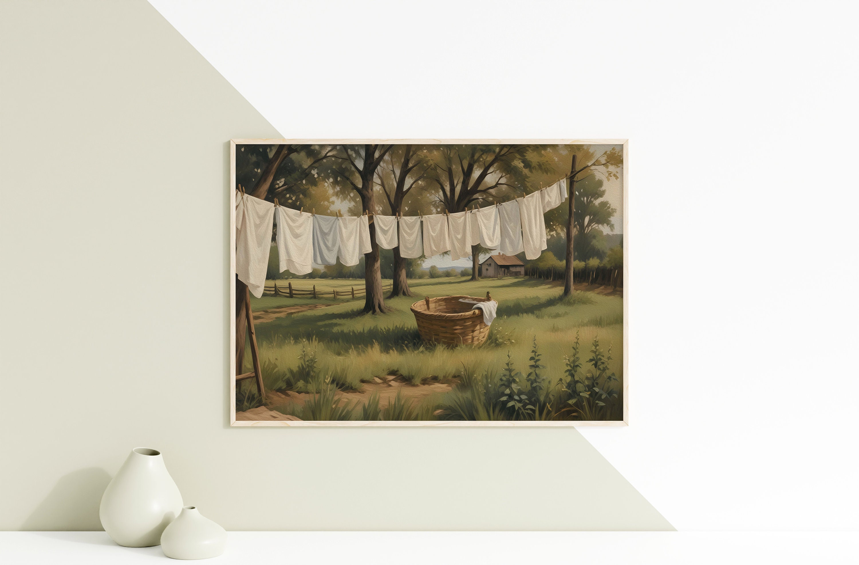 Laundry Room Art, Vintage Laundry Art, Country Art Print, Antique Wall ...