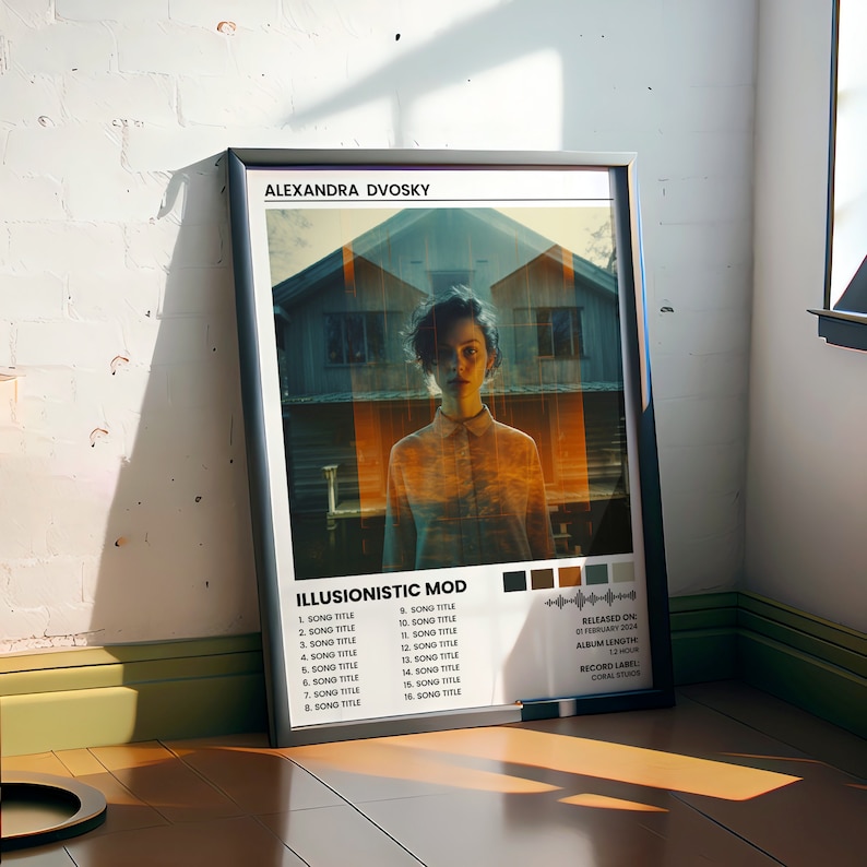 Album Cover Poster Canva Template | Album Poster Canva | Customizable Digital Music Poster | Album Poster | Personalize Album Print.