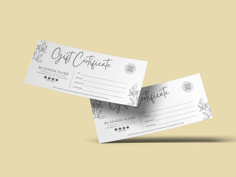 Boho Gift Certificate Template, DIY Printable Gift Voucher Certificate, Editable Gift Card, Spa Gift Certificate, Canva Template, Salon Gift Card, A Gift for You, Gift Card, Holiday Gift Card, Gift Card Template, Business Printable, Gift Voucher, Gift Templates, Gift Certificate, Certificate Template, Printable Voucher, Editable Certificate, Certificate Digital