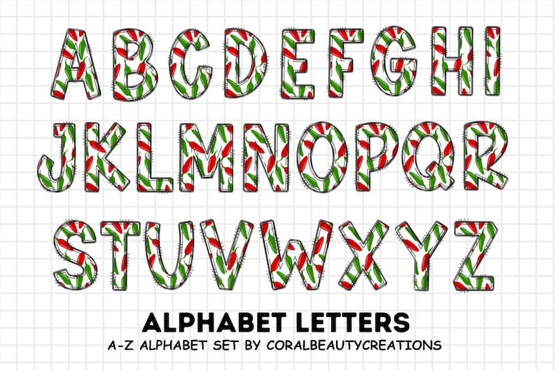 Fiesta Doodle Alphabet Bundle, Fiesta PNG Letters, Numbers & Accessories, Cinco de Mayo Clipart, Mexican Font, Fiesta Clipart, Alphabet PNG