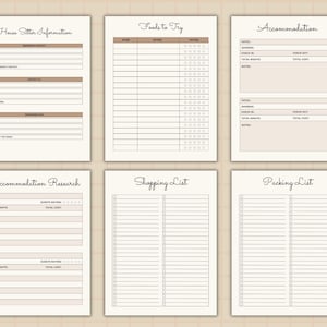 30+ Page Travel Planner Printable BUNDLE, Trip Planner, Vacation ...