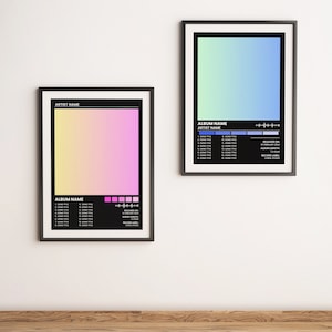 Album Cover Poster Canva Template | Album Poster Canva | Customizable Digital Music Poster | Album Poster | Personalize Album Print.