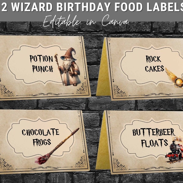 Harry potter food labels - Etsy