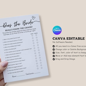 Bridal Shower Game Bundle, Minimalist Bridal Shower Games, Modern Bridal Shower Games Canva Edit, minimal shower games, bridal games bundle.