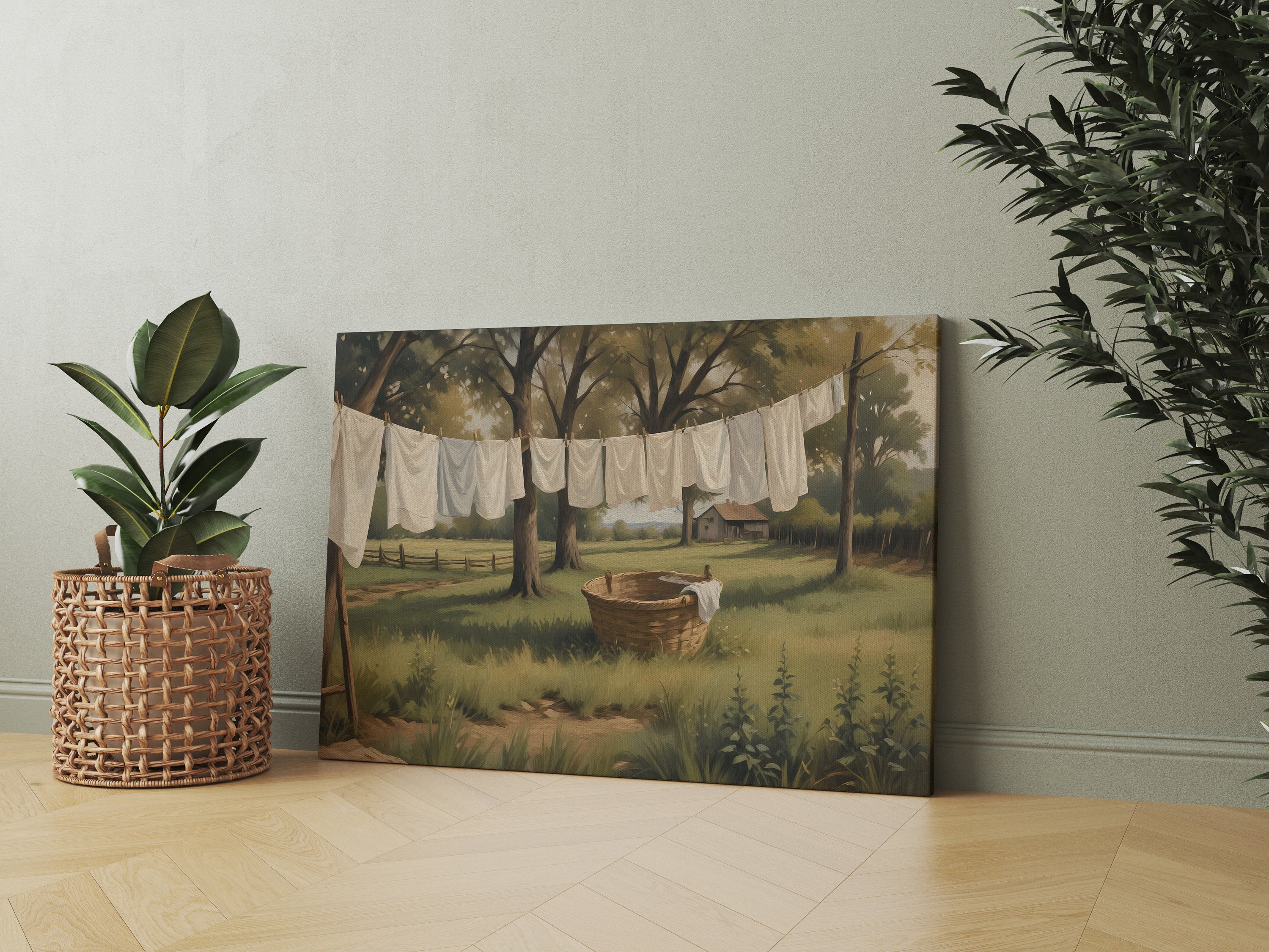 Laundry Room Art, Vintage Laundry Art, Country Art Print, Antique Wall ...