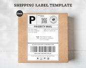 Shipping Label Template | Editable Personalized Mail Label | Mail Shipping Label Template For Gift Box | Gag Gift Mail Label | Canva Mail