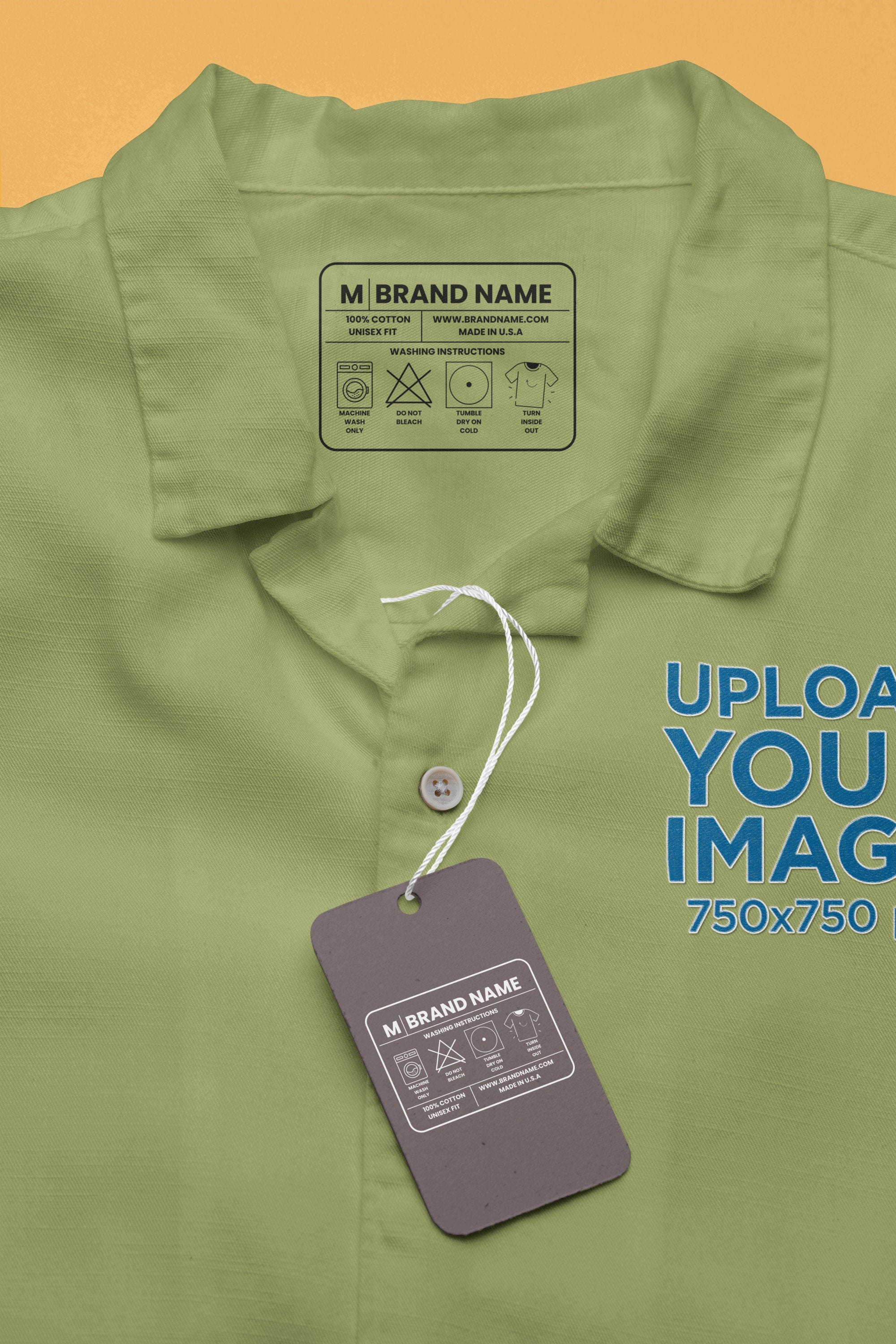 Clothing Neck Label Template, Custom DIY, Canva, Editable Template ...