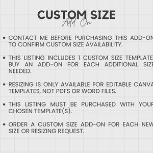 Custom Size Resize Template Labels Resize Labels Add On Size