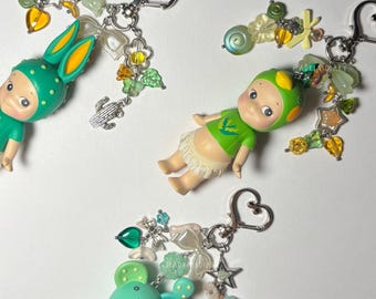 Llaveros artesanales de Sonny Angel / Auténticos / Sin refinar / Serie Cactus y Pascua