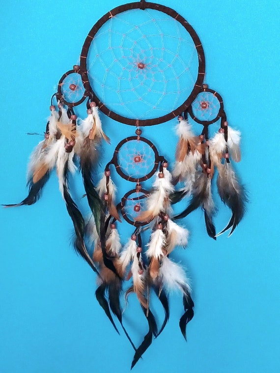 Large Suede Dream Catcher White, Black or Brown Large Suede Dream Catcher White, Black or Brown