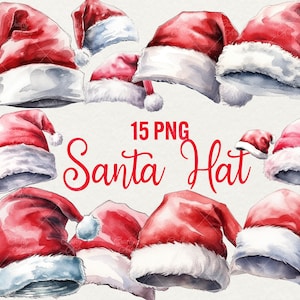 Kerstmuts clipart, kerstmuts clipart winter clipart, vakantietijd. Commercieel gebruik met kerstmis van 15 png