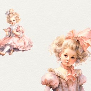 Watercolor Princess Clipart Clip Art, 16 PNG Pink Princess Clipart ...