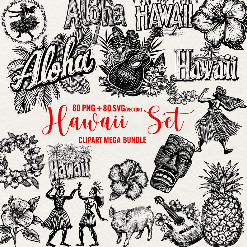 Hawaii svg bundle, hawaii png bundle, aloha svg hawaii shirt design, travel clipart beach cut files surfing vector, palm tree commercial use, hawaii quotes, hawaii flower png, dance clip art, silhouette volcano, island ocean svg, digital art