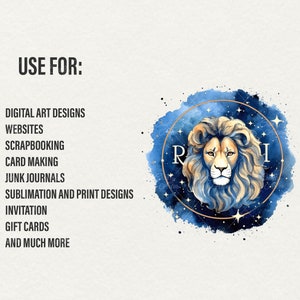 Watercolor Zodiacs clipart, 12 png Horoscope clipart Signs, Astrological zodiac blue celestial zodiac Watercolor illustration Commercial Use