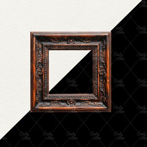 Wooden Frames Clipart, 37 png vintage ornate frames, antique wood frames, gold silver frame, digital scrapbook paper crafts, commercial use, Victorian Frame for Card Making Junk Journal, transparent background, rococo and baroque vintage