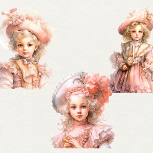Watercolor Princess Clipart Clip Art, 16 PNG Pink Princess Clipart ...