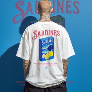 Sardines t shirt Design, tinned sardines png, nautical png, canned fish design, sea food sublimation, instant download commercial use