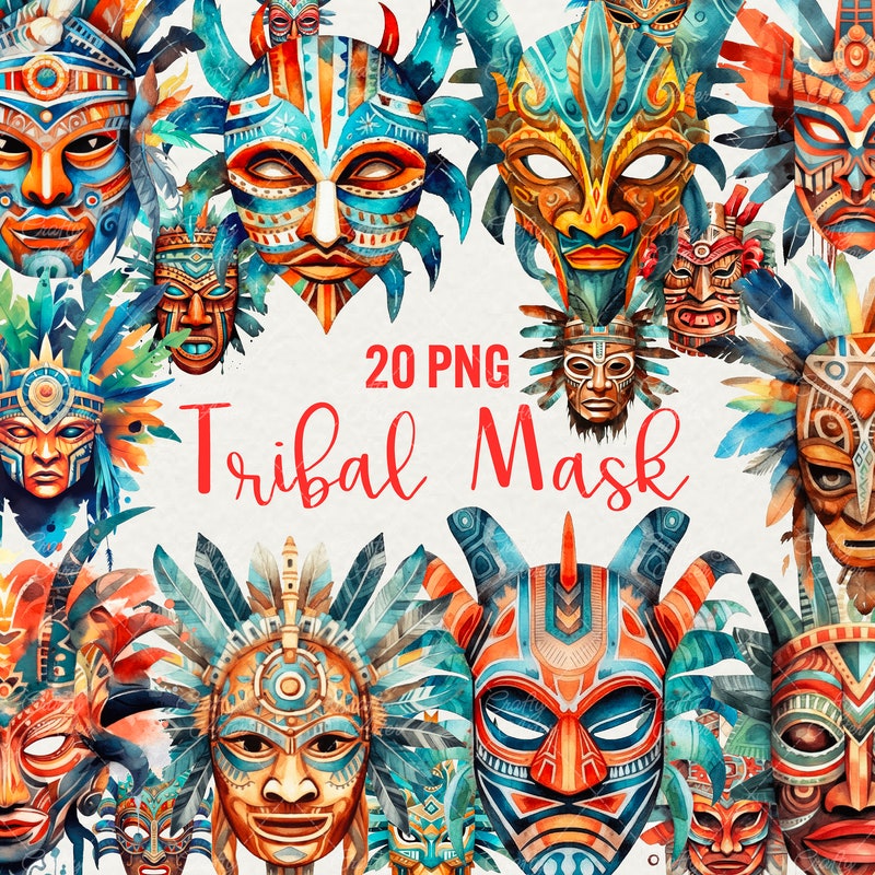 Africa Mask Template Etsy