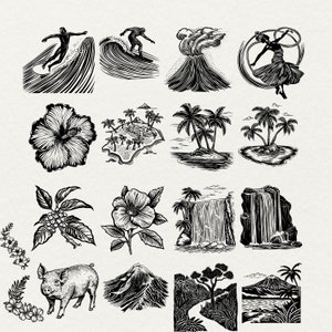 Hawaii svg bundle, hawaii png bundle, aloha svg hawaii shirt design, travel clipart beach cut files surfing vector, palm tree commercial use, hawaii quotes, hawaii flower png, dance clip art, silhouette volcano, island ocean svg, digital art