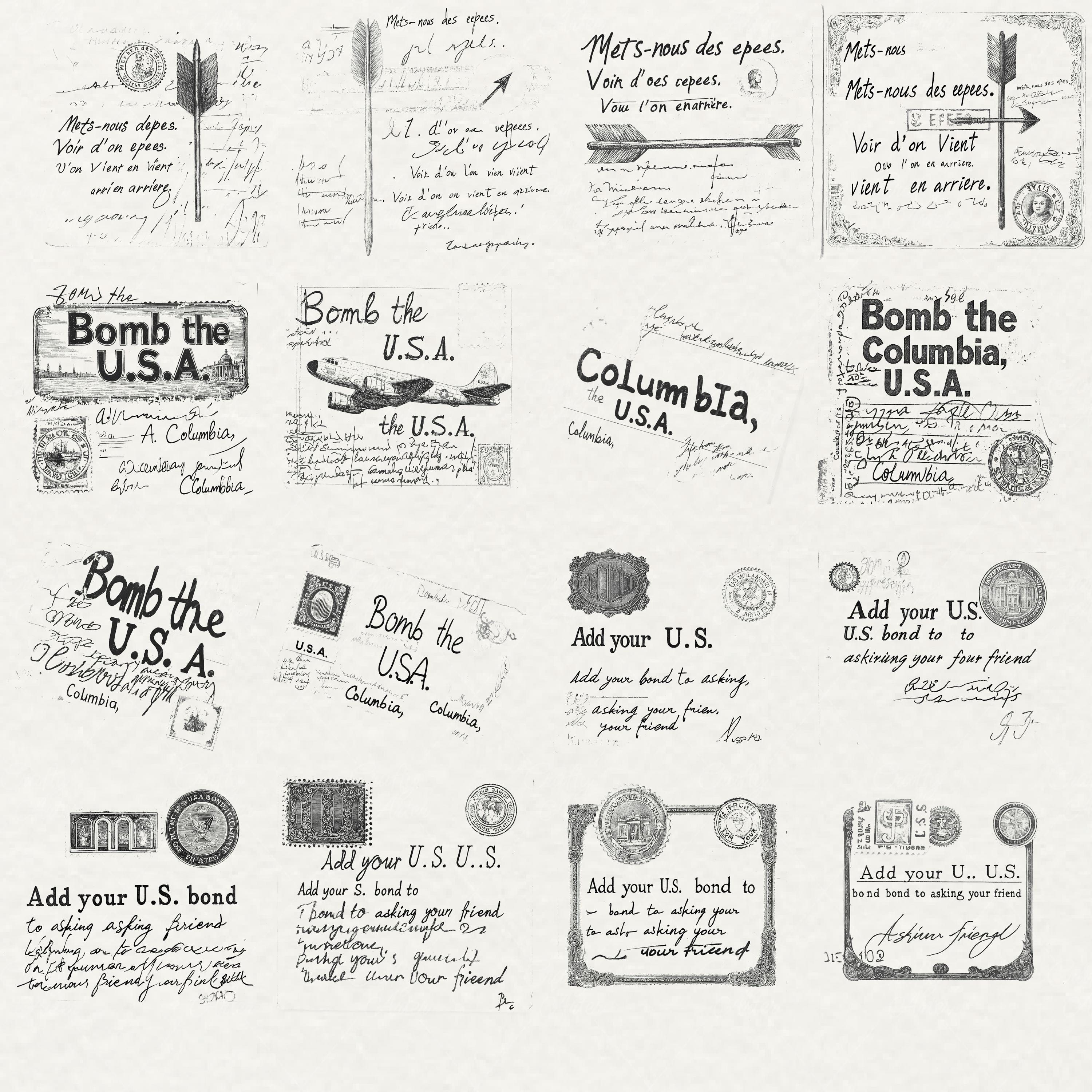 Vintage Handwriting Letter Overlays: Scrapbook Pngs (commercial Use) - Etsy