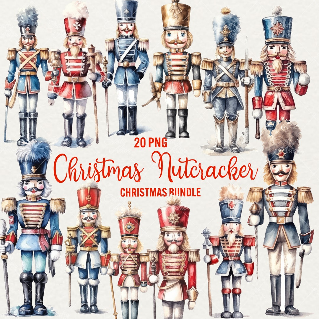 Christmas Nutcracker Clipart, Winter Clipart Holiday Time, Nutcracker
