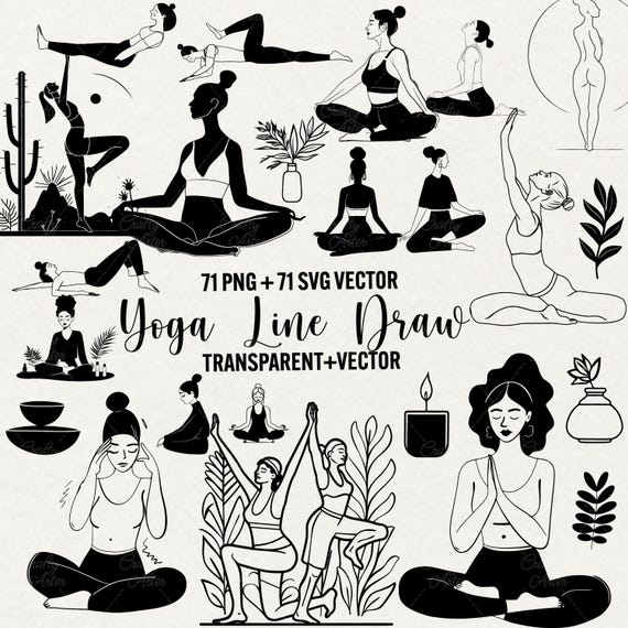 Yoga Simple Vector Yoga Pose Vector Png