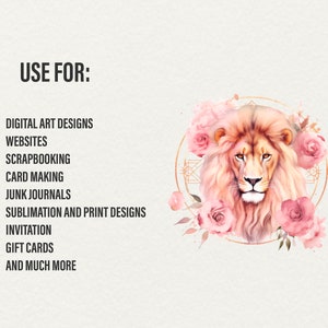 Watercolor Boho Zodiacs clipart, 12 png Horoscope clipart Astrological floral pink zodiac, Watercolor illustration Commercial Use