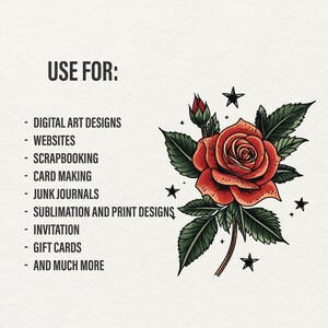 Old school Tattoo Clipart, 45 png traditional tattoo art, retro tattoo graphics, vintage tattoo png, transparent background, commercial use, red rose tattoo, skull tattoo, Tiger tattoo, mermaid tattoo, girl tattoo, cat tattoo, flower peony tattoo